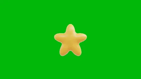 Blinking Star Sparkle Effect Animation Overlay Stock Footage 344208679