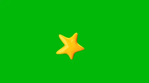 Blinking Star Sparkle Effect Animation Overlay Stock Footage 344208694