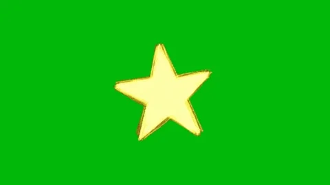 Blinking Star Sparkle Effect Animation Overlay Stock Footage 344208709