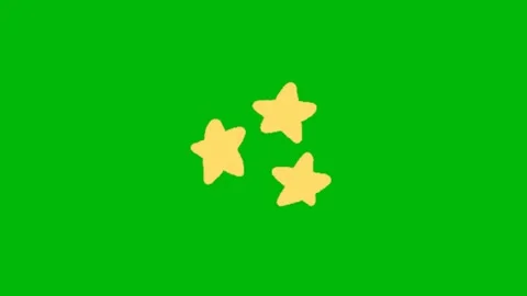 Blinking Star Sparkle Effect Animation Overlay Stock Footage 344208712