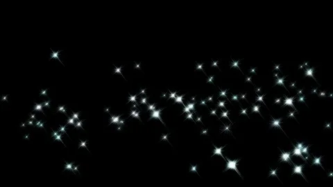 Blinking of stars in black space Stock-Footage 69765357