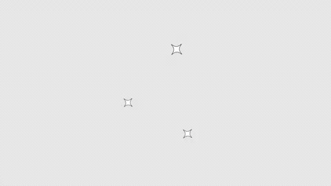 Blinking stars line 2D objects animation Video stock 301237603