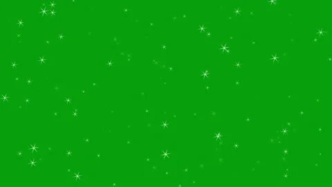 Blinking stars motion graphics with green screen background Stock Footage 144684813