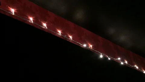 Blinking string lights Stock Footage 97968150