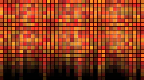 Blinking Tiles Background - Loop Orange Stock Footage 45984906