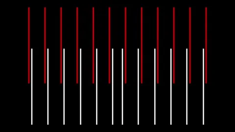 Blinking Vertical Neon Light Bars Motion Graphics Video Overlay Stock Footage 344239631