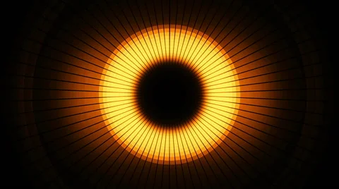 Blinking Yellow Squares in the Form of a Tunnel 2 Stock Footage 47276368