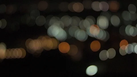 Blinky Blurry City Lights 2 Stock Footage 85476331