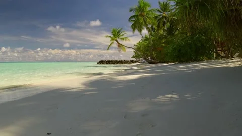 Blissful beach scenery Stock Footage 171119236