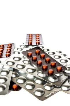 Blister medication pack Stock Photos