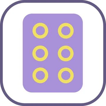 Blister pack of pills for medication Stock Illustration