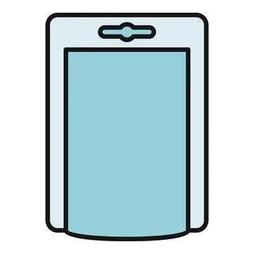 Blister packaging empty template for retail products Stock Illustration