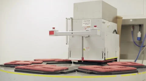 Blister Packaging Machine Turning Moulds Video stock 68641473