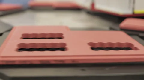 Blister Packaging Machine Turning Moulds Video stock 68641538