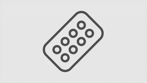 Blister of pills symbol. Stock Footage 306135000