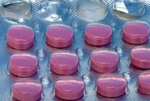 Blister with tablets. Stock Photos