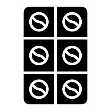 Blister Vector Icon Design Illustration Stock Illustration