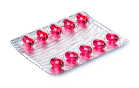 Blister of vitamin E Stock Photos