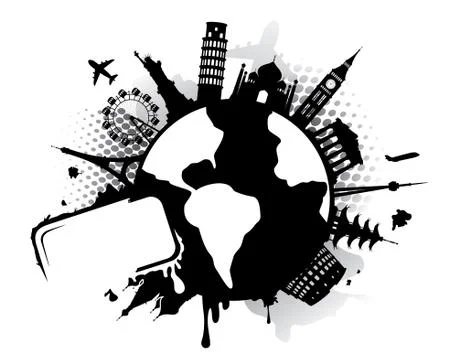 Blitz sightseeing Stock Illustration