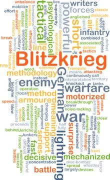 Blitzkrieg background concept Stock Illustration