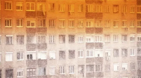 Blizzard 15 building stylized Stock Footage 10743620