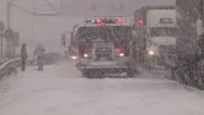 Blizzard And Highway Car Accidents Crashes In Winter Storm In St Catharines Stock Footage