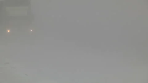 Blizzard and snow storm scenes from Canadian cold winter in Ontario Stock Footage 48846138