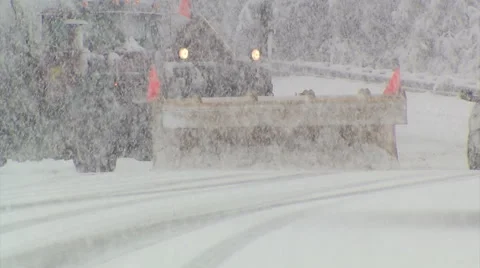 Blizzard and snow storm scenes from Canadian cold winter in Ontario Stock Footage 48847462