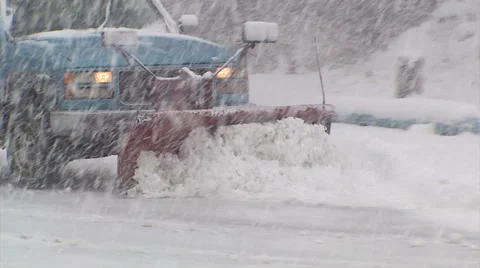 Blizzard and snow storm scenes from Canadian cold winter in Ontario Stock Footage 48847620