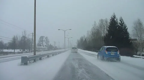 Blizzard Bypass Drive 2 Stock Footage 35319293