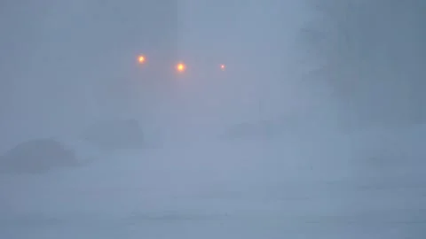 Blizzard in the city 4k Stock-Footage 169528683