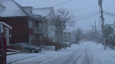 Blizzard Conditions Stock Footage 21244793