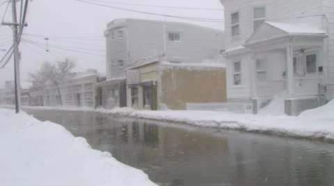 Blizzard Conditions Stock Footage 21245588