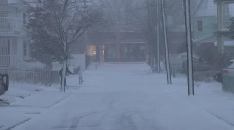 Blizzard Conditions Stock Footage 21245987