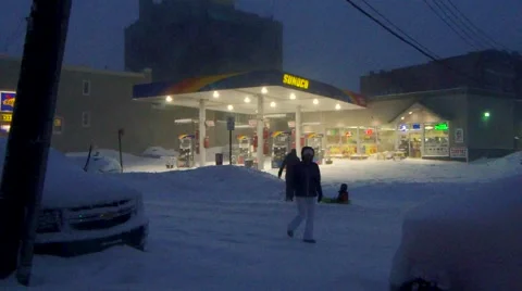 Blizzard jonas in NYC 스톡 동영상 59522304