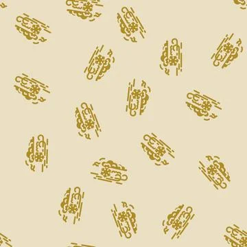 Blizzard natural phenomena glyph vector seamless pattern Stock-Illustration