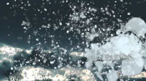 Blizzard outside the window Stock Footage 45815746