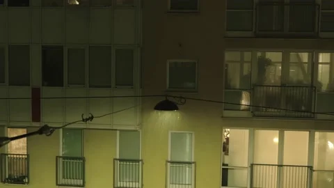 Blizzard-Rain 4k Video stock 157377644