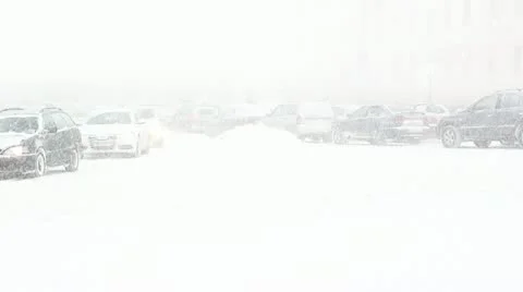 Blizzard on the road 動画素材 22237785