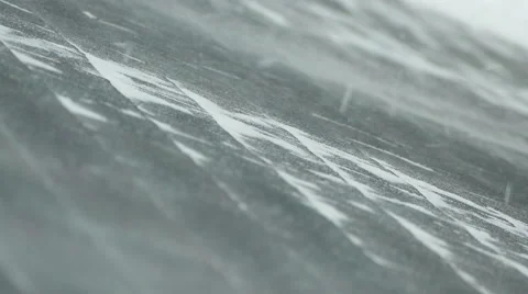 Blizzard on the roof of the house  Stock Footage 59595744