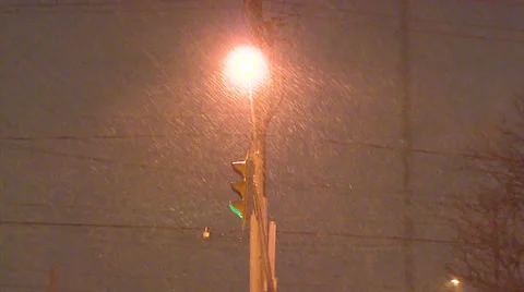 Blizzard snow wind and cold weather in major winter storm Stock Footage 37238990
