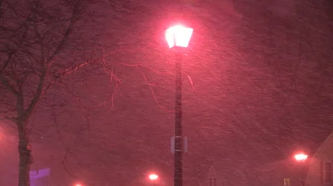 Blizzard snow wind and cold weather in major winter storm Stock Footage 46530267