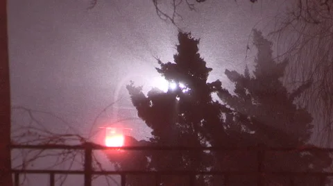 Blizzard snow wind and cold weather in major winter storm Stock Footage 46532790