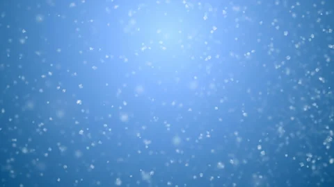 Blizzard Snowfall Seamless on Blue Gradient 3d Animation. White Snowflakes Stock-Footage 96039349