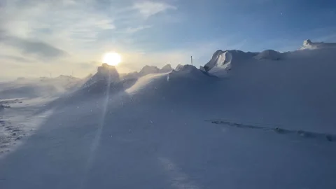 Blizzard from snowy Stock Footage 167417159