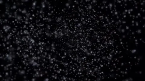 Blizzard Winter Snowfall Particles Loop Animation Black Background Stock Footage 303384834