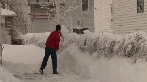Blizzard Winter Storm Stock Footage 21266239