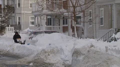 Blizzard Winter Storm Video stock 21266244