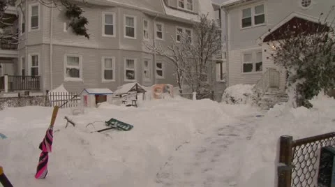 Blizzard Winter Storm Video stock 21266284