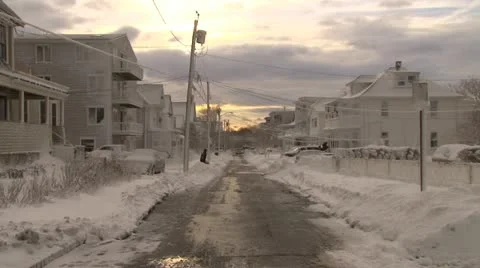 Blizzard Winter Storm Video stock 21266662